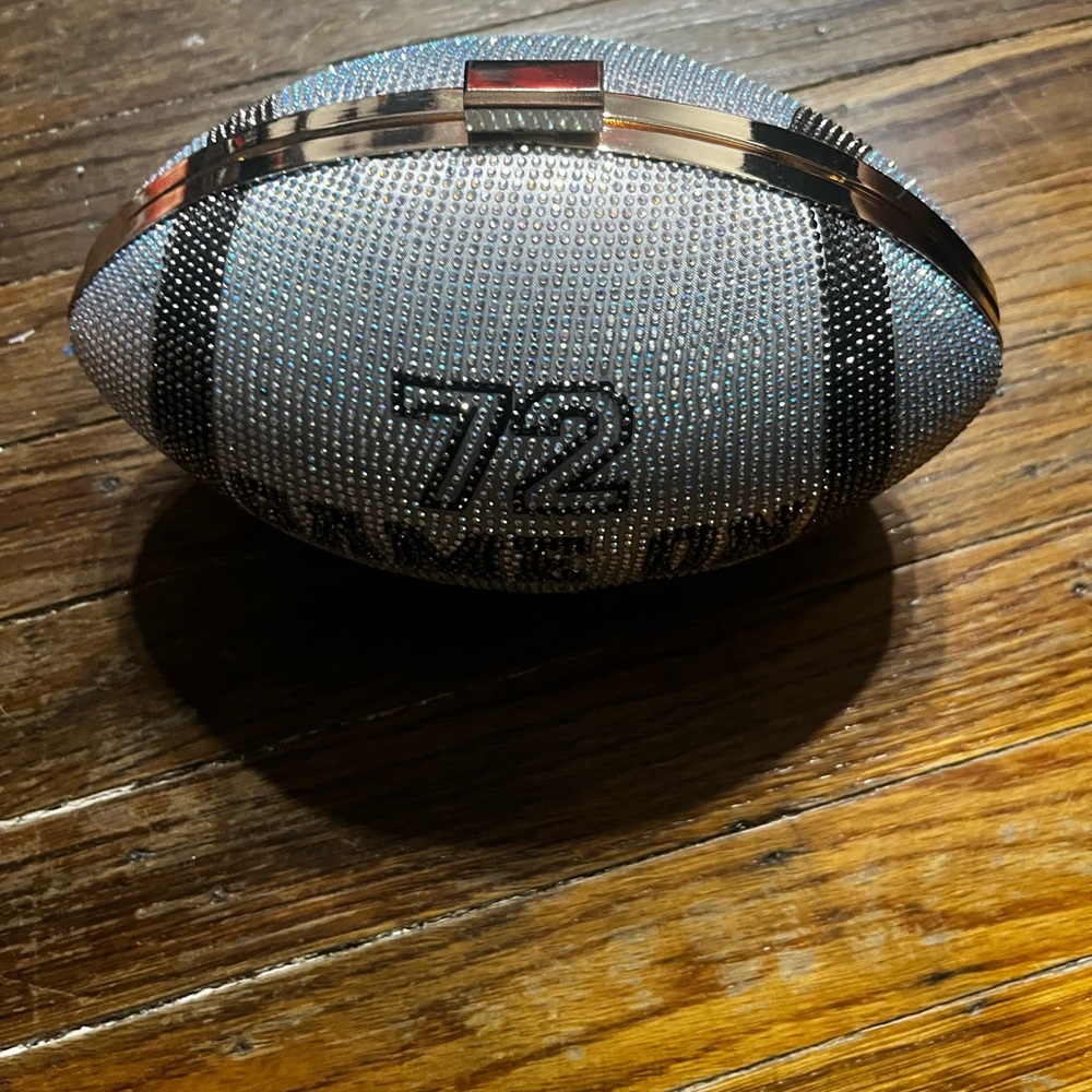 Judith Leiber Crystal Football Clutch